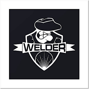 Welder Lean Mean Welding Machine Birthday Gift Novelty Present Mig Tig Welder T Shirts Posters and Art